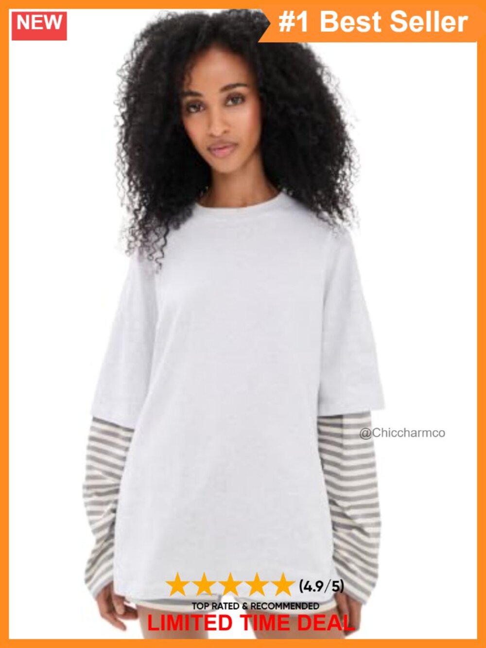 Lioness Bottega Lightweight Stretch Jersey T-Shirt Crew Neck Long Sleeve